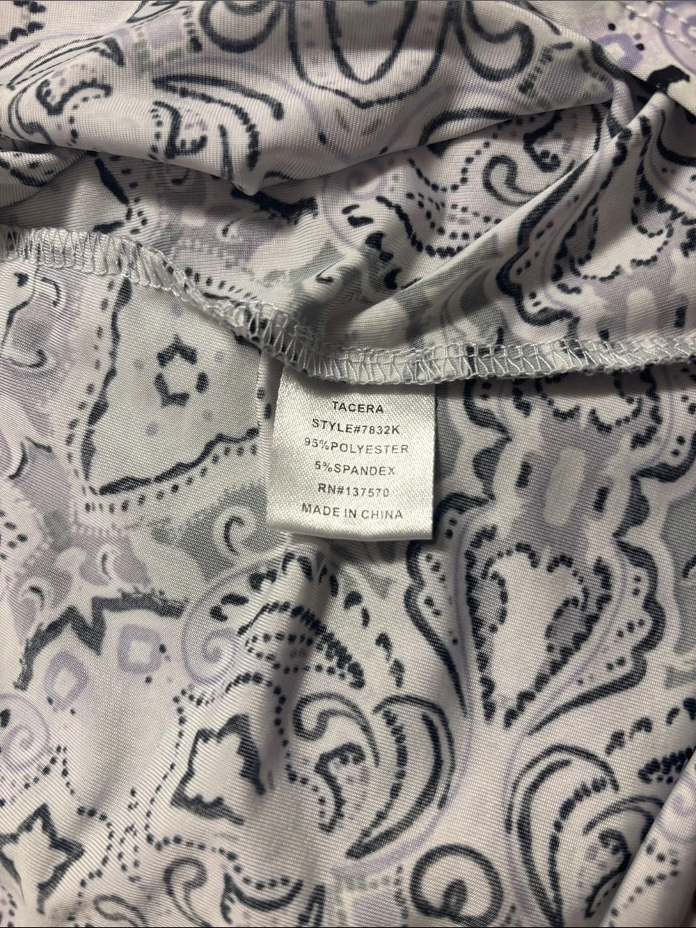 Tacera Lilac Printed Cold-Shoulder Midi Dress